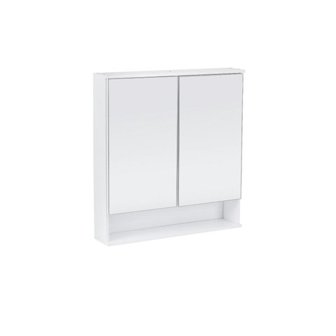 Espelheira para Banheiro Cecília 2 Portas com Espelho