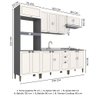 Cozinha Modulada Completa e Tampa Cooktop Édez Neuf, 6 Peças MDP, 270 cm - 14