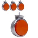 Ver imagem 1 de Kit 3 Lanterna Bojuda Foguinho Maria Led Cromada Amarela