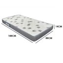 Ver imagem 2 de Colchão Light Selado 88x188 Solteiro D33 Ortobom Cor Branco com Preto