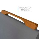 Ver imagem 3 de Par de Cadeiras Rubi em Madeira Maciça e Tecido Veludo Cinza Móveis Mix Cinza Profundo
