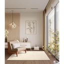 Ver imagem 1 de Tapete Ecletik Off-White 100x150cm Tapetes São Carlos
