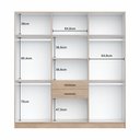 Ver imagem 4 de Guarda-roupa Casal Grande 8 Portas 2 Gavetas com 4 Cabideiros Divisão Ele/ela Corrediças Telescópica