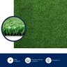 Grama Sintética 12mm Decorativa Base Tpe Proteção Uv Rolo 2m X 10m Kapazi - 4