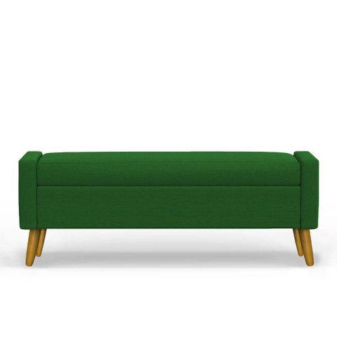 Recamier Bau Londres 1,60m Suede Verde - Clique Decor
