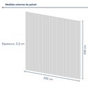 Ver imagem 4 de Kit 4 Placas de Painel Ripado Tóquio 250cm x 58cm x 3,3mm (Rende 5,8m²) Ecorevest Marrom/Freijó