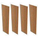 Ver imagem 3 de Kit 4 Placas de Painel Ripado Tóquio 250cm x 58cm x 3,3mm (Rende 5,8m²) Ecorevest Marrom/Freijó