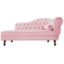 Ver imagem 6 de Kit Diva Recamier Juliana 185cm Lado Esquerdo e 02 Poltronas Classic Suede Rosa Bebê - Amarena Móvei