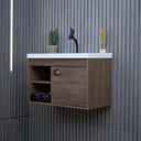 Ver imagem 7 de Gabinete Armario para Banheiro 100% Mdf + Cuba - Monza Munique 60cm