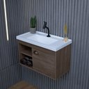 Ver imagem 5 de Gabinete Armario para Banheiro 100% Mdf + Cuba - Monza Munique 60cm