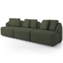Ver imagem 6 de Sofá 3 Lugares para Sala de Estar Living 228cm Arlo F04 Linho Verde Tc-10056 - Lyam Decor