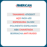 Cuba Aço Inox American Steel N°1 47x30x17 + Sifão + Válvula - 9