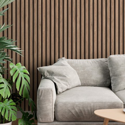 Papel de Parede Adesivo Ripas Madeira Tons Claro Natural 10m