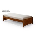 Ver imagem 2 de Cama Solteiro Gabrieli Estrutura Reforçada Madeira Maciça Castanho