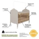 Ver imagem 6 de Quarto de Bebê com Berço Minicama e Guarda-Roupa 4 Portas Janeladas 100% MDF Maya Provençal Yescasa