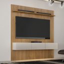 Ver imagem 2 de Estante Home Curitiba para TV de até 60 Polegadas Cinamomo com Off White Valdemoveis