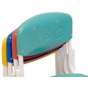 Ver imagem 2 de Conjunto Coletivo Quadrado Infantil Monobloco c/ 4 Cadeiras Polipropileno ABC