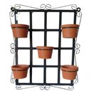 Ver imagem 1 de Suporte Ferro para Plantas Quadrado para 5 Vasos - Preto