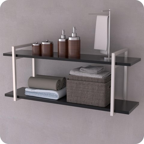 Prateleira Estilo Industrial Banheiro Parede Gnd Bp 100cm