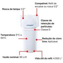 Ver imagem 3 de Kit 2 Filtros de Água Blindado Refil Acquabios Acqua 200 7' Ab200 Tripla Proteção Carbon Block