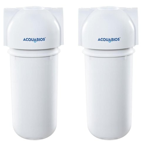 Kit 2 Filtros de Água Blindado Refil Acquabios Acqua 200 7' Ab200 Tripla Proteção Carbon Block