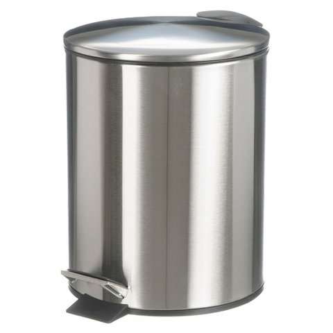 Lixeira de Inox Cesto 5 Litros para Banheiro Cozinha Pedal