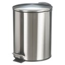 Ver imagem 1 de Lixeira de Inox Cesto 5 Litros para Banheiro Cozinha Pedal