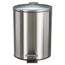 Ver imagem 3 de Lixeira de Inox Cesto 5 Litros para Banheiro Cozinha Pedal