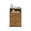 Ver imagem 1 de Mesa de Cabeceira Luxo com 3 Gavetas - Ej Móveis:freijó