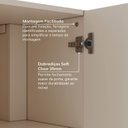 Ver mais imagens de Ponte com Mesa de Cabeceira Planejada com Painel Ripado Samambaia CabeCasa MadeiraOriginals Offwhite