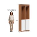 Ver imagem 3 de Guarda-Roupa 2 Módulos Roupeiro Closet Sapateira 1 Porta Versatille