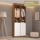 Ver imagem 4 de Guarda-Roupa 2 Módulos Roupeiro Closet Sapateira 1 Porta Versatille