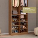 Ver imagem 6 de Guarda-Roupa 2 Módulos Roupeiro Closet Sapateira 1 Porta Versatille