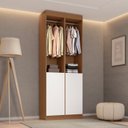 Ver imagem 1 de Guarda-Roupa 2 Módulos Roupeiro Closet Sapateira 1 Porta Versatille