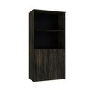 Ver imagem 1 de Armário Alto Estante com 02 Portas 161,5x80x42cm Wlae80 Carvalho Dark - Preto