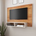 Ver imagem 2 de Painel Tv Jazz P/tv Ate 43 Polegadas com Nicho - Off White/mel
