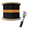 Cabo Lan/rede 4 Pares Dvbl Cat 5e 305mt Preto 2545 Megacabo - 4