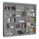 Ver imagem 1 de Kit 3 Estantes Livreiro Office Multiuso 12 Prateleiras Cinza J&a