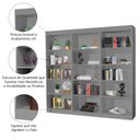 Ver imagem 5 de Kit 3 Estantes Livreiro Office Multiuso 12 Prateleiras Cinza J&a
