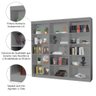 Kit 3 Estantes Livreiro Office Multiuso 12 Prateleiras Cinza J&a - 5