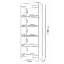 Ver imagem 4 de Kit 3 Estantes Livreiro Office Multiuso 12 Prateleiras Cinza J&a