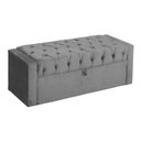 Ver imagem 1 de Calçadeira Baú Emily para Cama King 1,60m:cinza