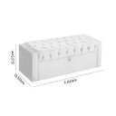 Ver imagem 4 de Calçadeira Baú Emily para Cama King 1,60m:cinza