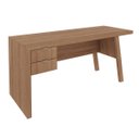 Ver imagem 1 de Mesa para Escritório com 2 Gavetas 163x74cm Me4122 Amêndoa