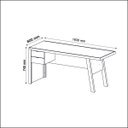 Ver imagem 6 de Mesa para Escritório com 2 Gavetas 163x74cm Me4122 Amêndoa