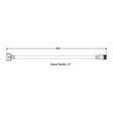 Ver imagem 2 de Engate Flexível de Pvc Alta Pressão 40cm Branco Branco 7121-1