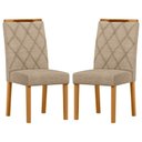 Ver imagem 1 de Cadeira para Mesa de Jantar Sarah Kit 2 Peças Ype Linho Areia – New Ceval