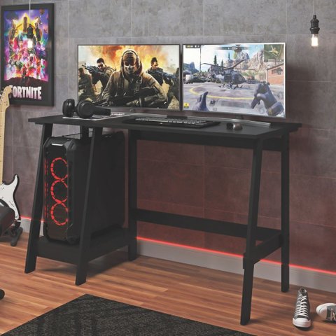 Mesa Escrivaninha para Escritório Minimalista 120cm Ditália