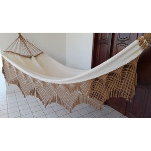 Rede de Dormir Casal Ostra Bege Caramelo