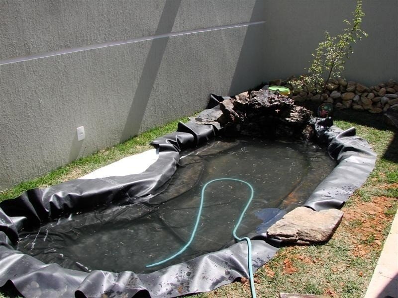 Lona Geomembrana para Lago Ornamental Tanque Piscicultura 300 Micras - 16x26 - 8